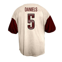 Jayden Daniels Washington Commanders Big & Tall Baseball Button-Up Shirt - Cream online