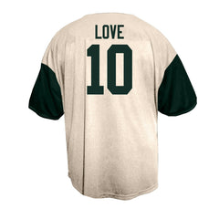 Jordan Love Green Bay Packers Big & Tall Baseball Button-Up Shirt - Cream discount