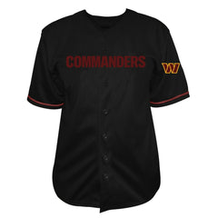 Jayden Daniels Washington Commanders Big & Tall Baseball Button-Up Shirt - Black for sale