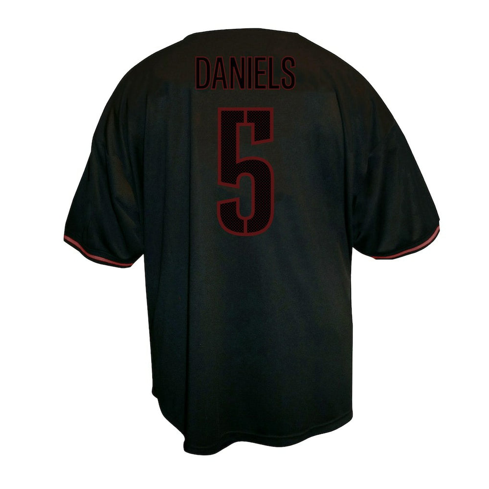 Jayden Daniels Washington Commanders Big & Tall Baseball Button-Up Shirt - Black for sale