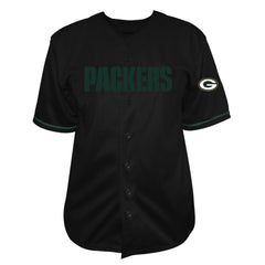 Jordan Love Green Bay Packers Big & Tall Baseball Button-Up Shirt - Black cheap