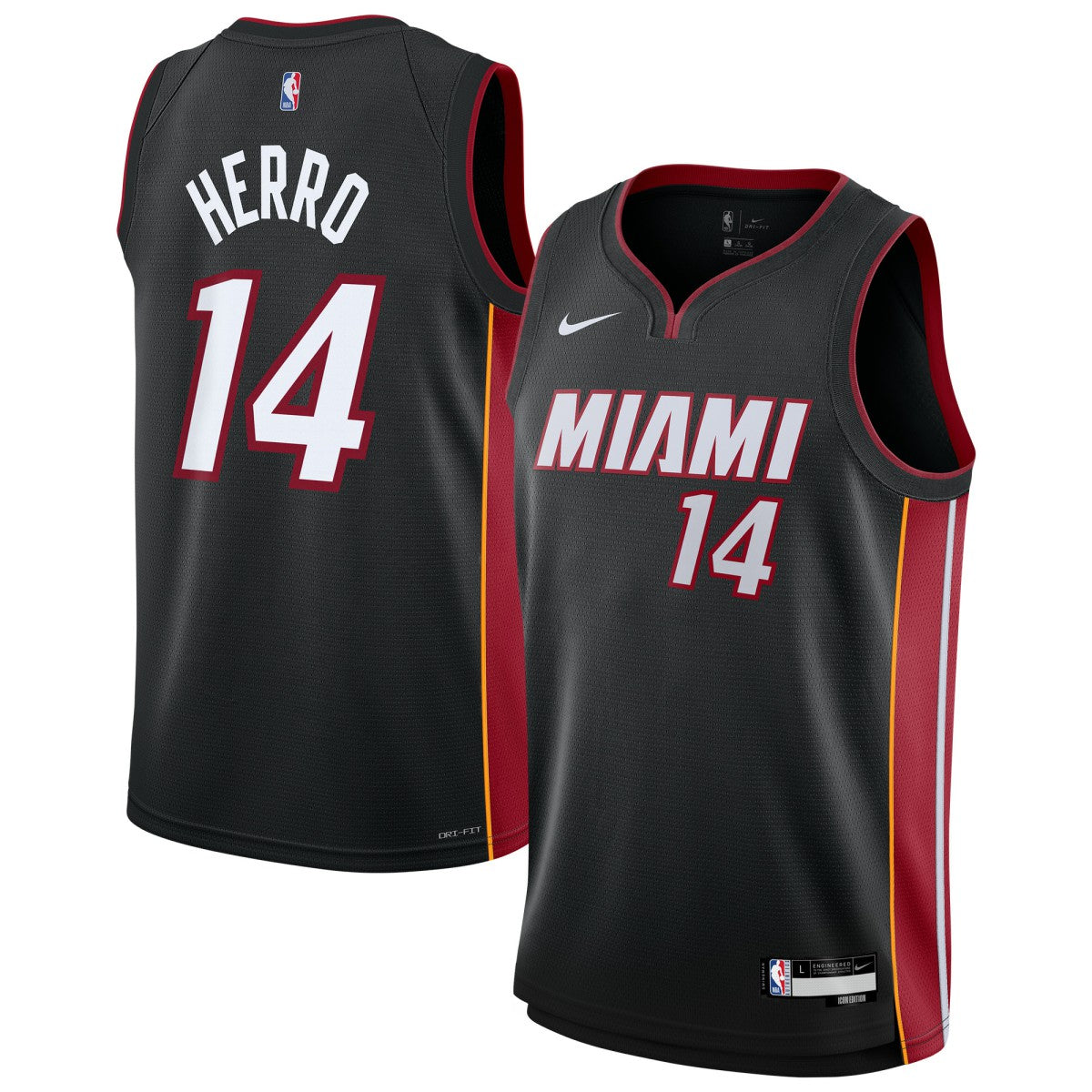 Tyler Herro Miami Heat Youth Swingman Jersey - Icon Edition - Black for sale