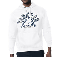 New York Yankees Starter Half Ball Team Graphic Pullover Hoodie White