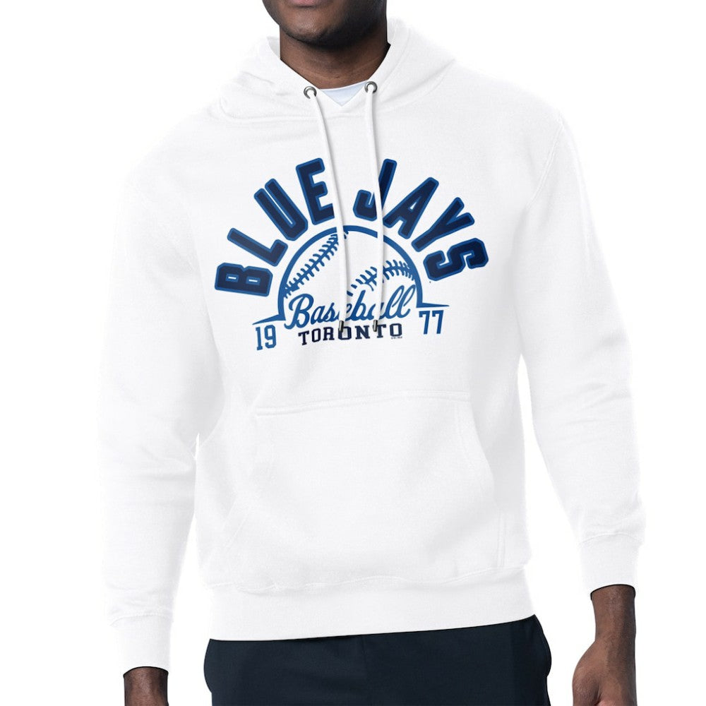 Toronto Blue Jays Starter Half Ball Team Graphic Pullover Hoodie White