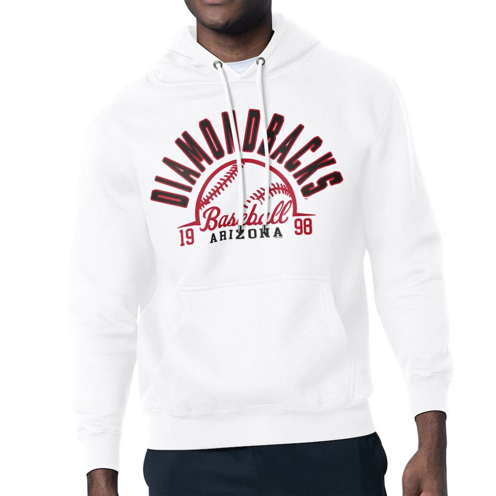 Arizona Diamondbacks Starter Half Ball Team Graphic Pullover Hoodie White