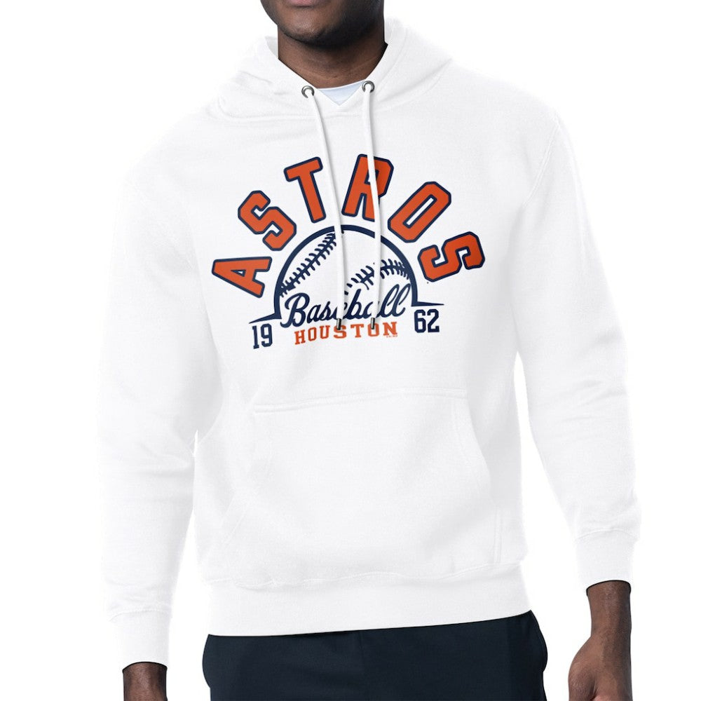Houston Astros Starter Half Ball Team Graphic Pullover Hoodie White