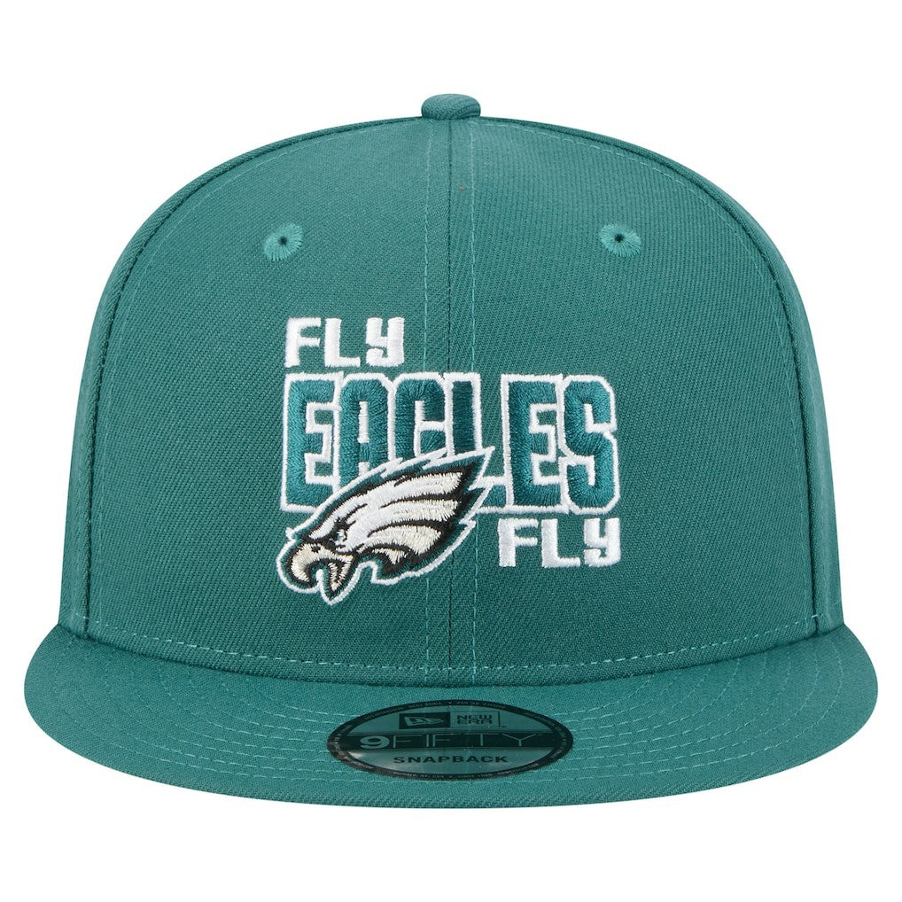 Philadelphia Eagles New Era Super Bowl LIX Champions Side Patch 9FIFTY Snapback Hat - Midnight Green sale