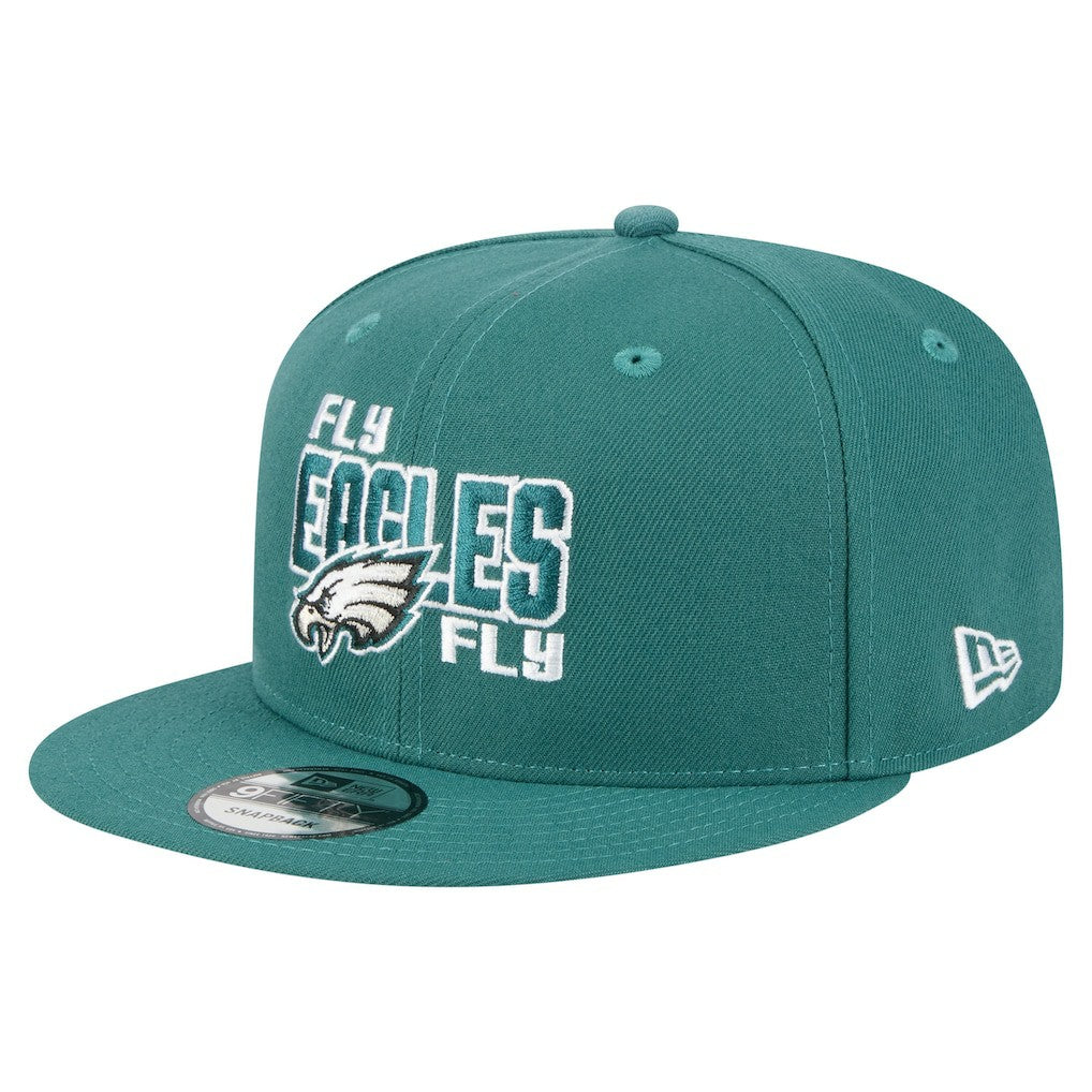 Philadelphia Eagles New Era Super Bowl LIX Champions Side Patch 9FIFTY Snapback Hat - Midnight Green sale