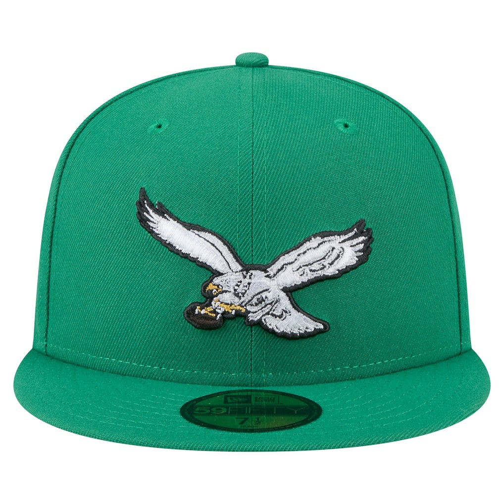 Philadelphia Eagles New Era Super Bowl LIX Champions Historic Side Patch 59FIFTY Fitted Hat - Kelly Green discount