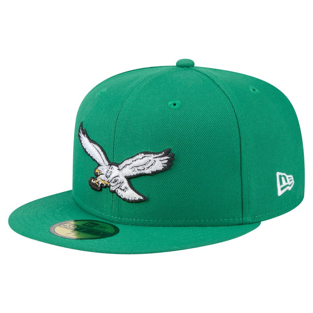 Philadelphia Eagles New Era Super Bowl LIX Champions Historic Side Patch 59FIFTY Fitted Hat - Kelly Green discount
