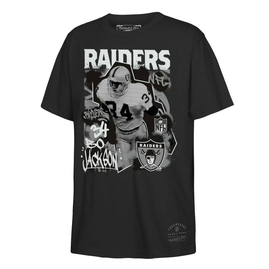 Bo Jackson Las Vegas Raiders Youth Star Player T-Shirt - Black for sale