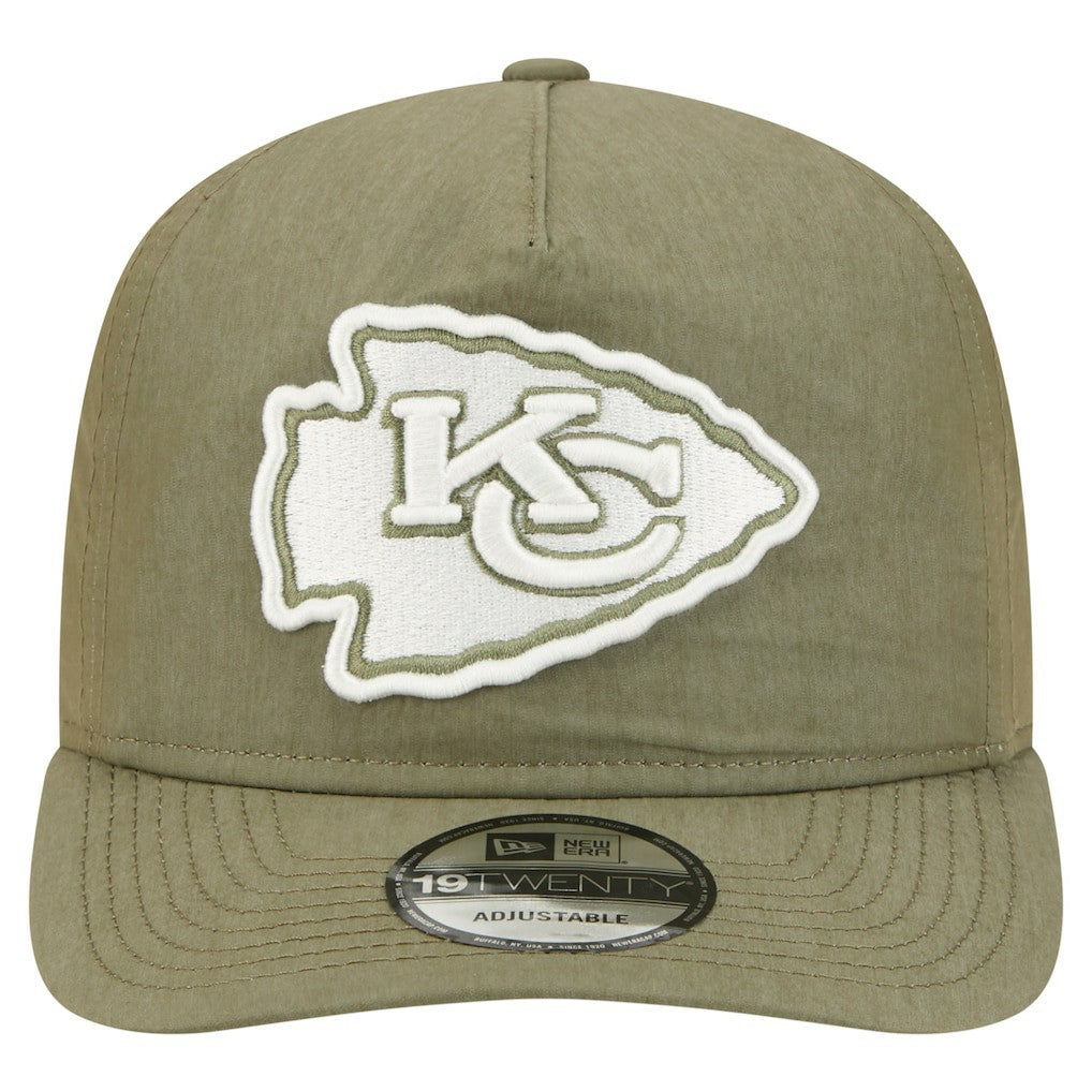 Kansas City Chiefs New Era Nylon 19TWENTY Adjustable Hat - Olive for sale
