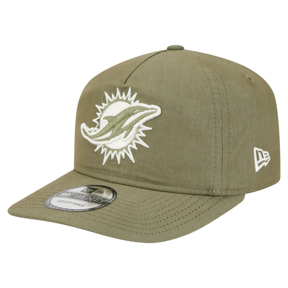 Miami Dolphins New Era Nylon 19TWENTY Adjustable Hat - Olive sale