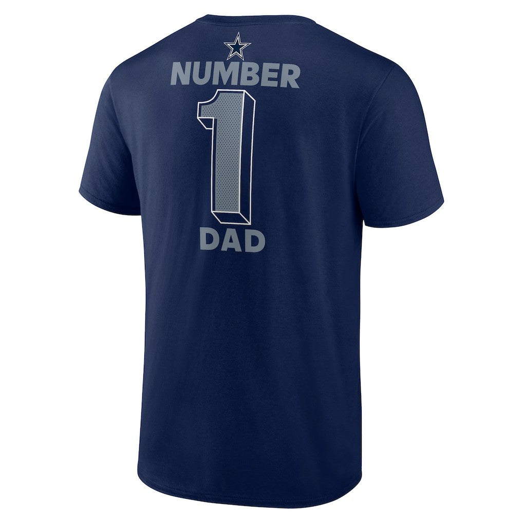 Dallas Cowboys Big & Tall Number One Dad T-Shirt - Navy sale