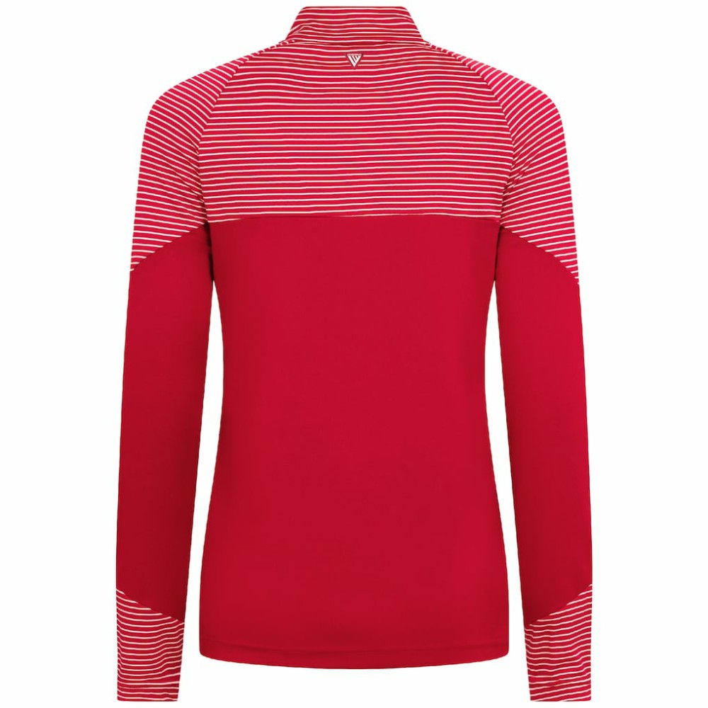 Philadelphia Phillies Levelwear Women's Classic Stripes Insignia 2.0 Raglan Quarter-Zip Top Red