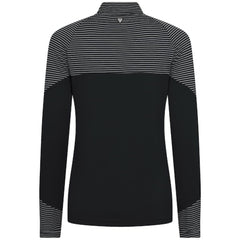 Pittsburgh Pirates Levelwear Women's Classic Stripes Insignia 2.0 Raglan Quarter-Zip Top Black