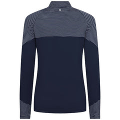 Boston Red Sox Levelwear Women's Classic Stripes Insignia 2.0 Raglan Quarter-Zip Top Navy