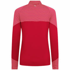 Los Angeles Angels Levelwear Women's Classic Stripes Insignia 2.0 Raglan Quarter-Zip Top Red