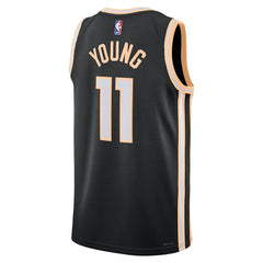 Trae Young Atlanta Hawks Unisex 2025/26 Swingman Jersey - Black - City Edition shop