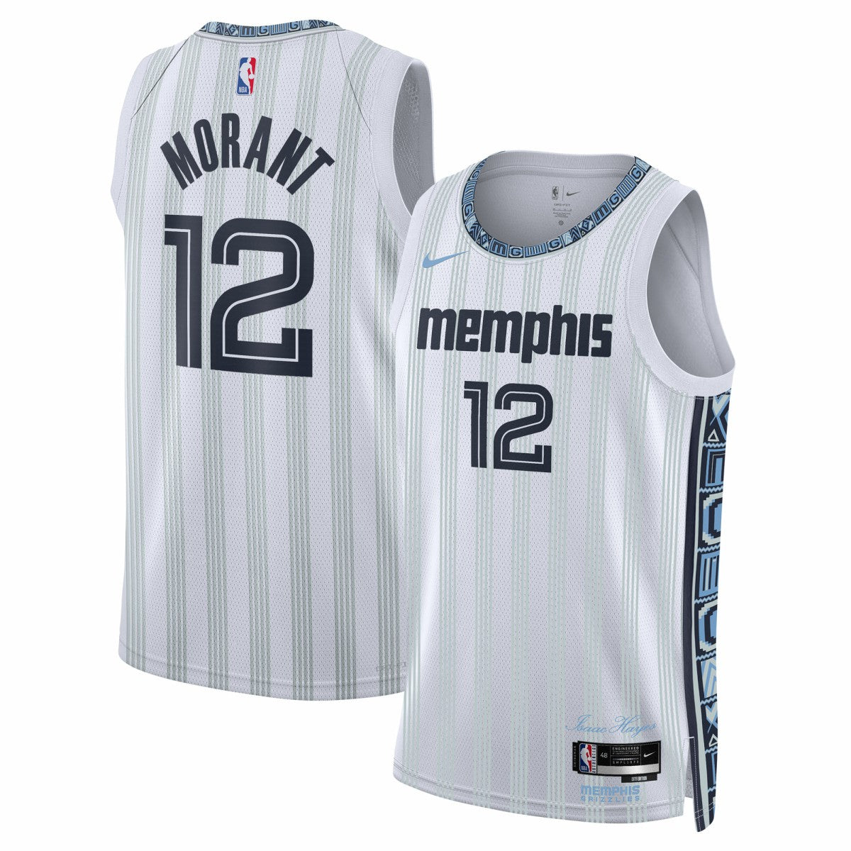 Ja Morant Memphis Grizzlies Unisex 2025/26 Swingman Jersey - White - City Edition on sale