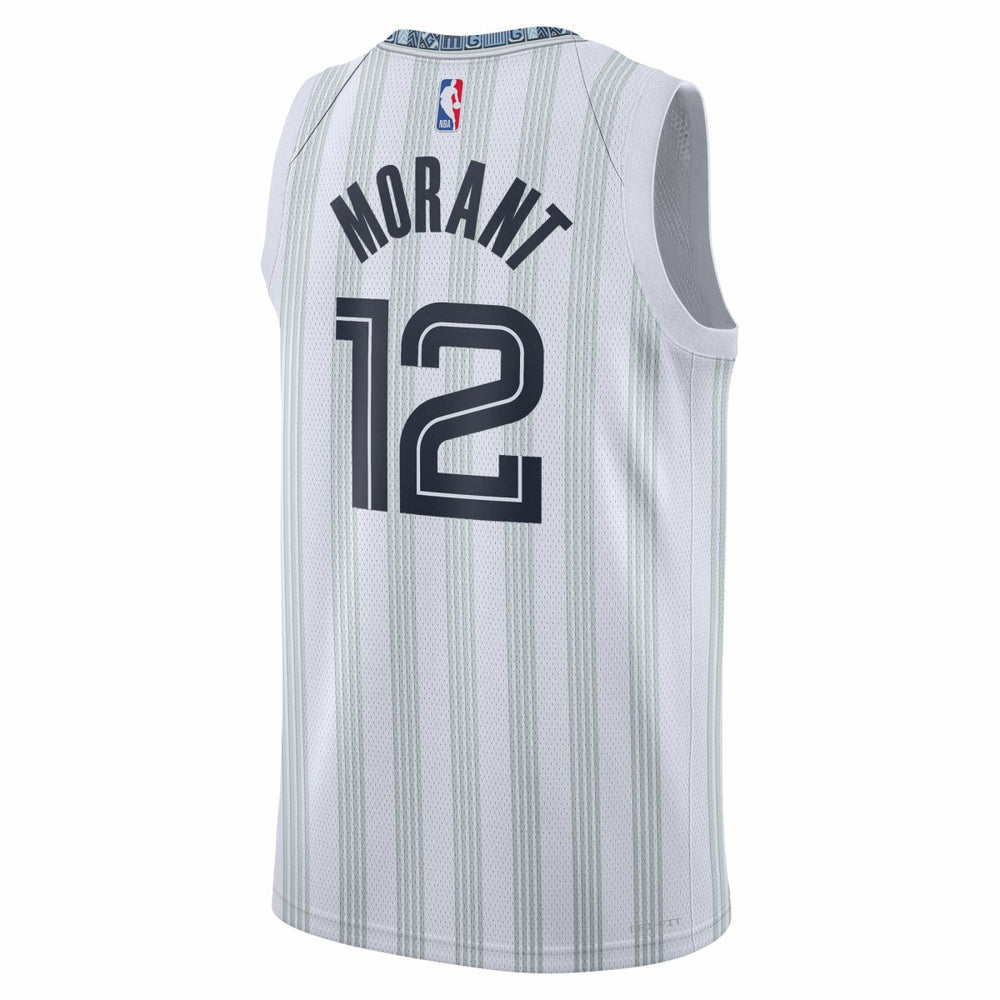 Ja Morant Memphis Grizzlies Unisex 2025/26 Swingman Jersey - White - City Edition on sale