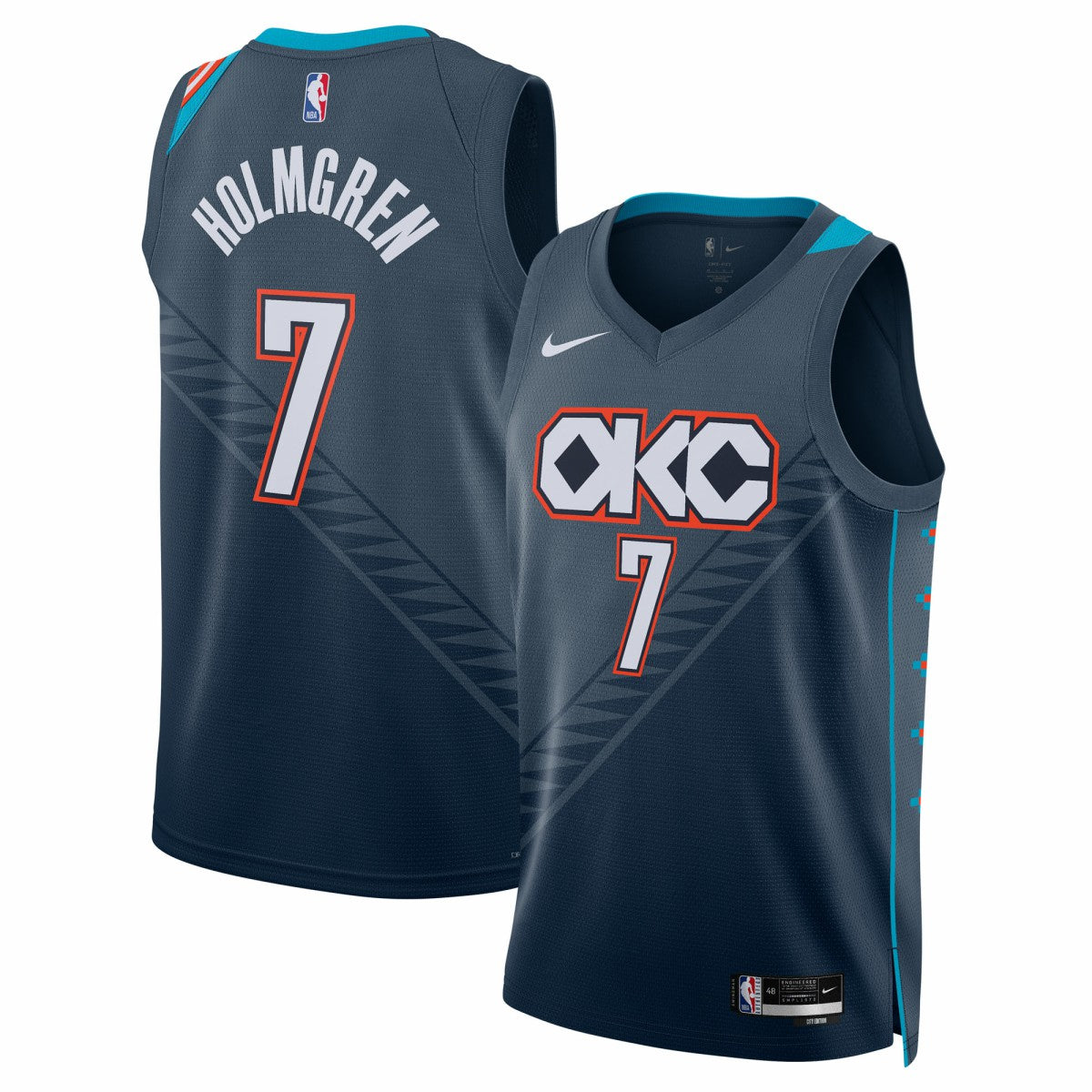 Chet Holmgren Oklahoma City Thunder Unisex 2025/26 Swingman Jersey - Navy - City Edition discount