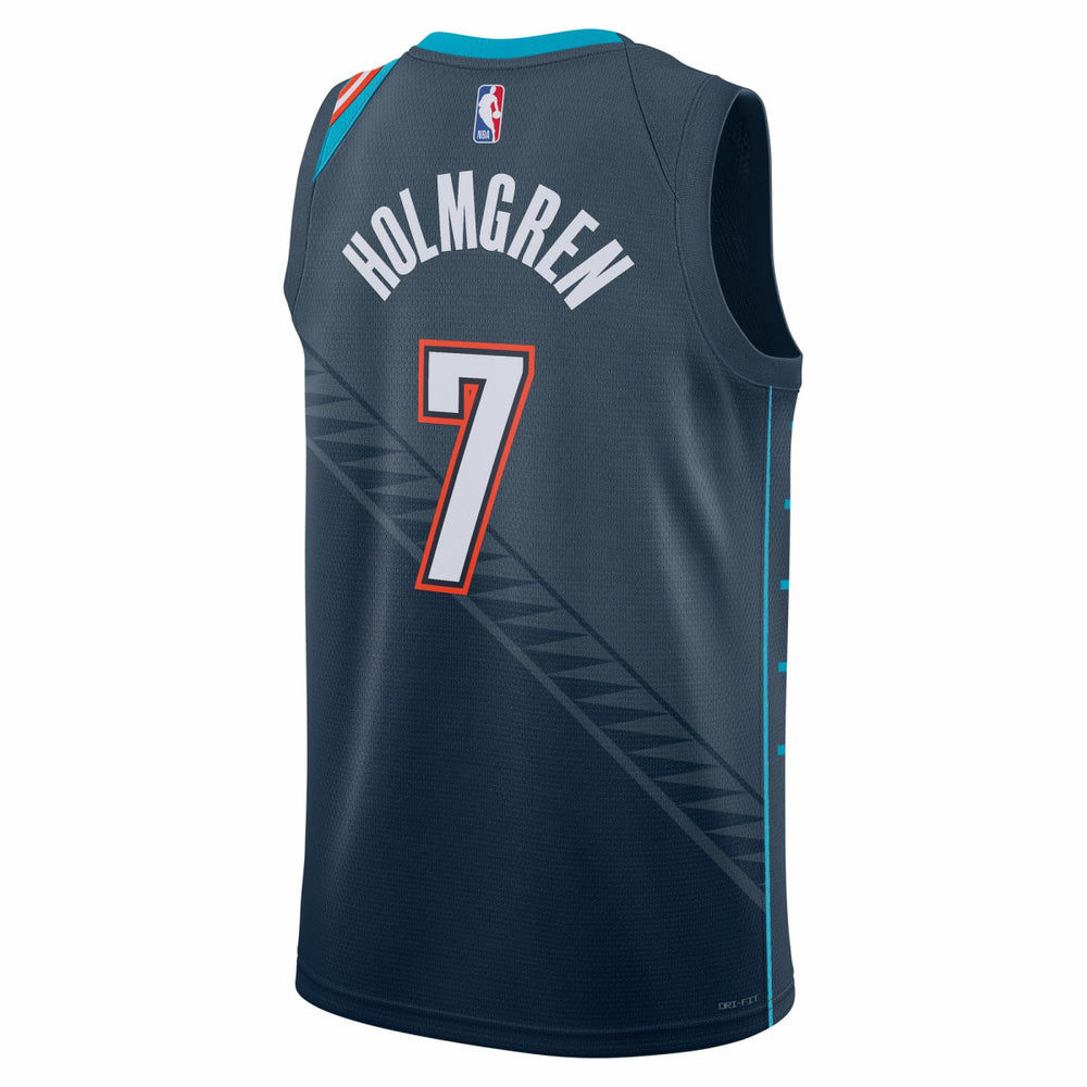 Chet Holmgren Oklahoma City Thunder Unisex 2025/26 Swingman Jersey - Navy - City Edition discount
