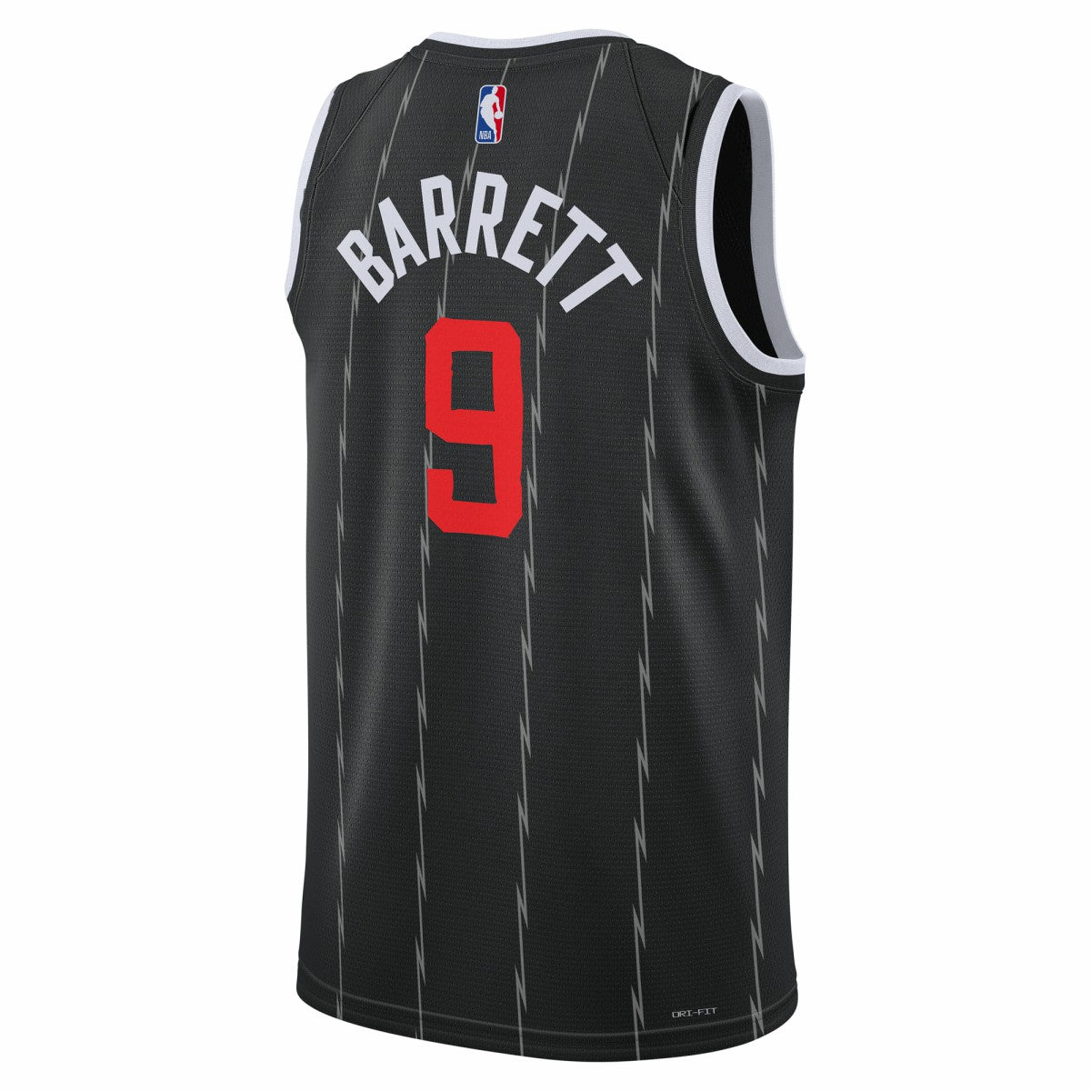 RJ Barrett Toronto Raptors Unisex 2025/26 Swingman Jersey - Black - City Edition for sale