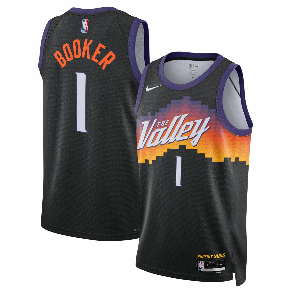 Devin Booker Phoenix Suns Unisex 2025/26 Swingman Jersey - Black - City Edition for sale