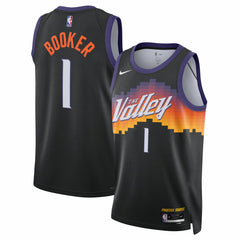 Devin Booker Phoenix Suns Unisex 2025/26 Swingman Jersey - Black - City Edition for sale