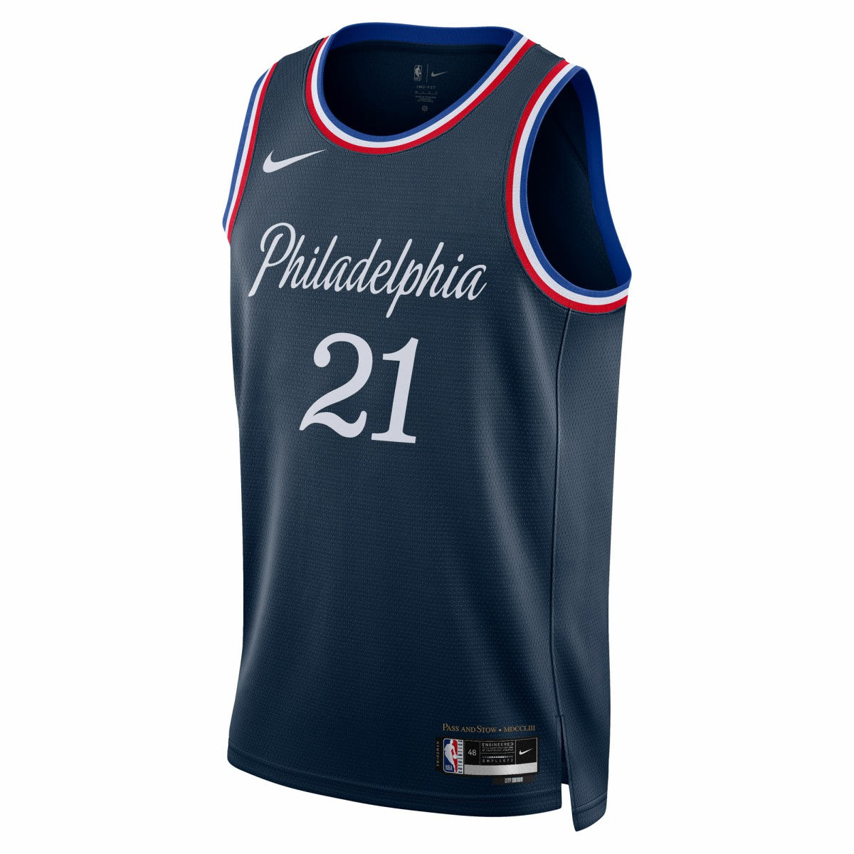 Joel Embiid Philadelphia 76ers Unisex 2025/26 Swingman Jersey - Navy - City Edition discount