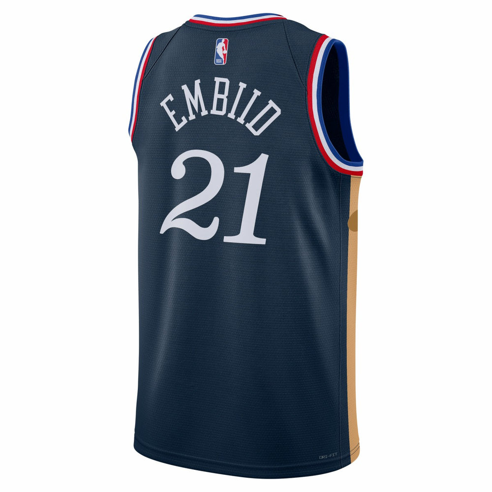 Joel Embiid Philadelphia 76ers Unisex 2025/26 Swingman Jersey - Navy - City Edition discount