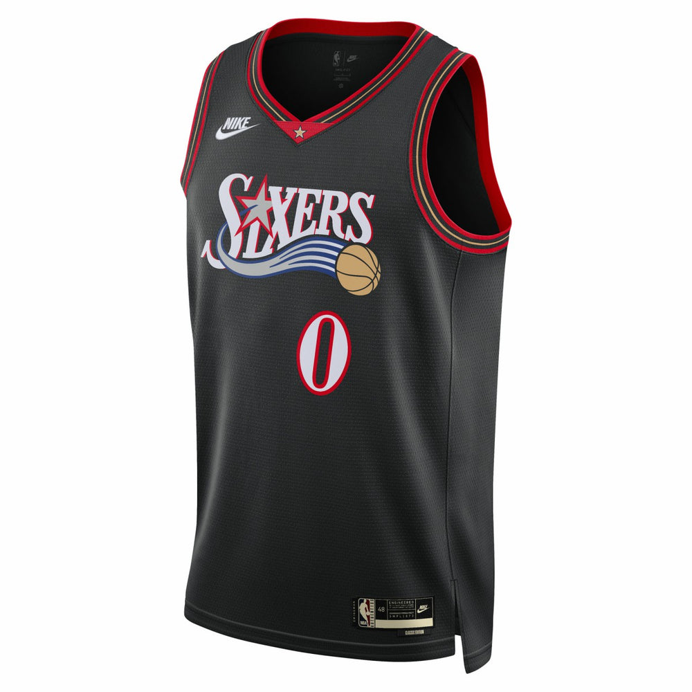 Tyrese Maxey Philadelphia 76ers Unisex Swingman Jersey - Classic Edition - Black for sale