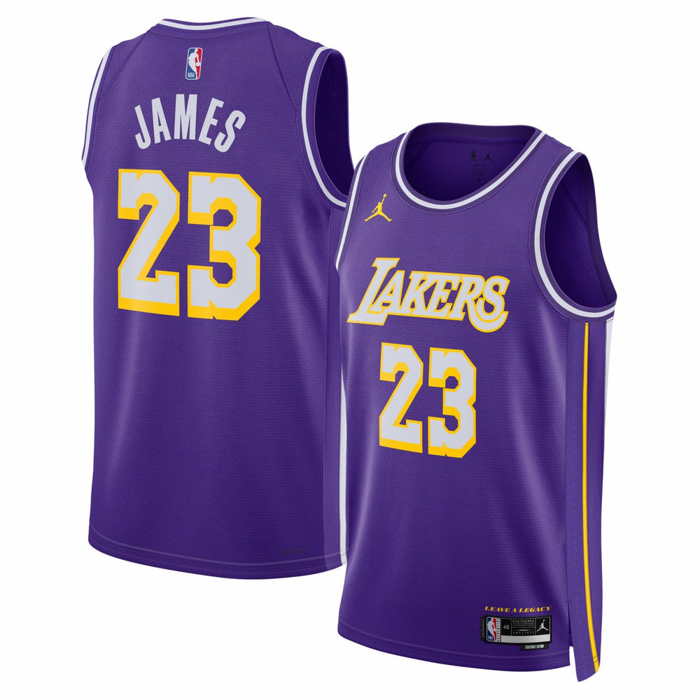 LeBron James Los Angeles Lakers Jordan Brand Unisex Swingman Jersey - Statement Edition - Purple outlet