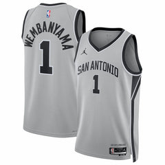 Victor Wembanyama San Antonio Spurs Jordan Brand Unisex Swingman Jersey - Statement Edition - Silver discount