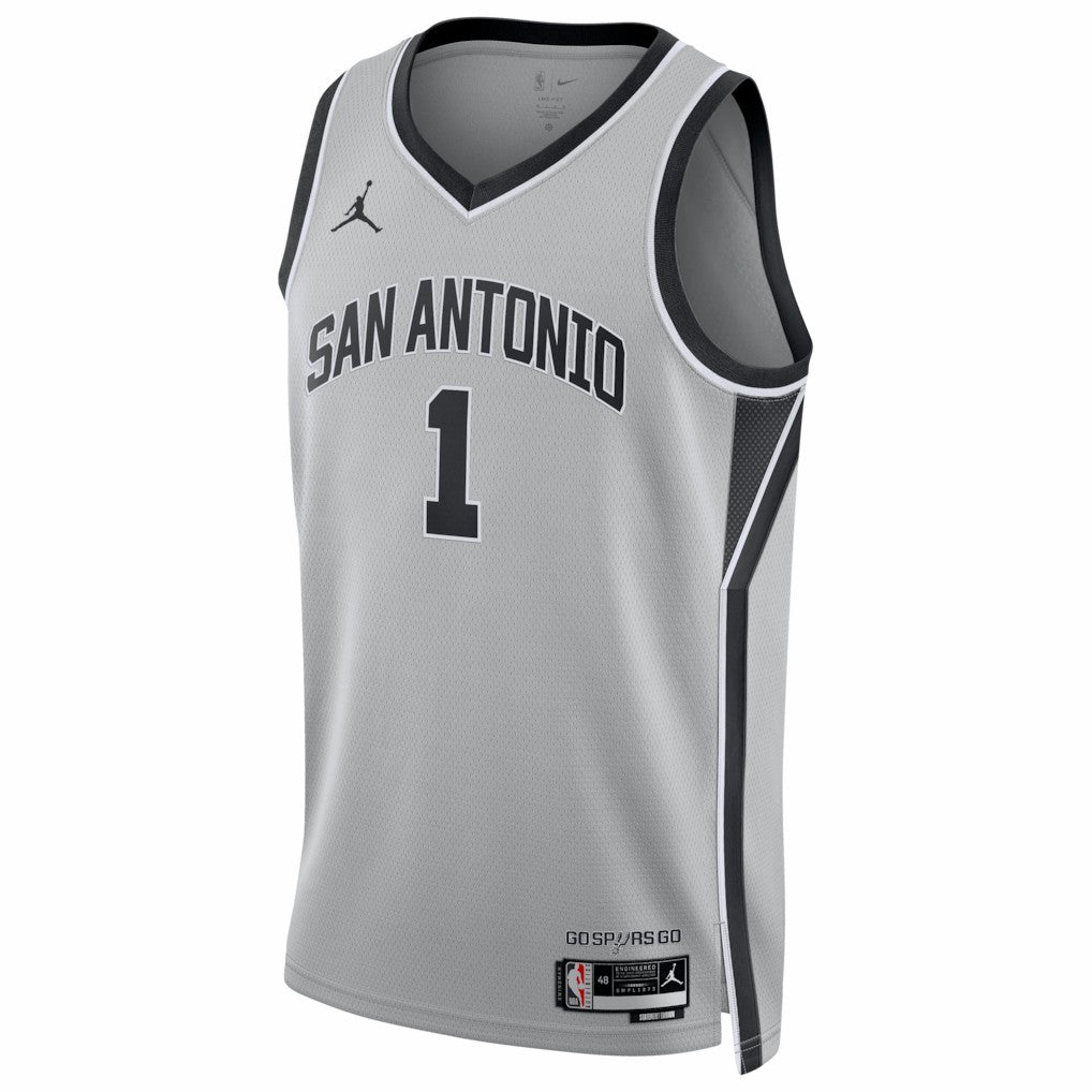 Victor Wembanyama San Antonio Spurs Jordan Brand Unisex Swingman Jersey - Statement Edition - Silver discount
