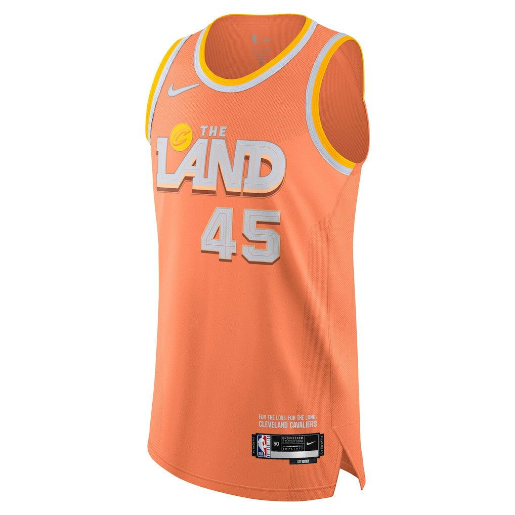 Donovan Mitchell Cleveland Cavaliers Unisex 2025/26 Authentic Jersey sale - City Editi- Orange cheap