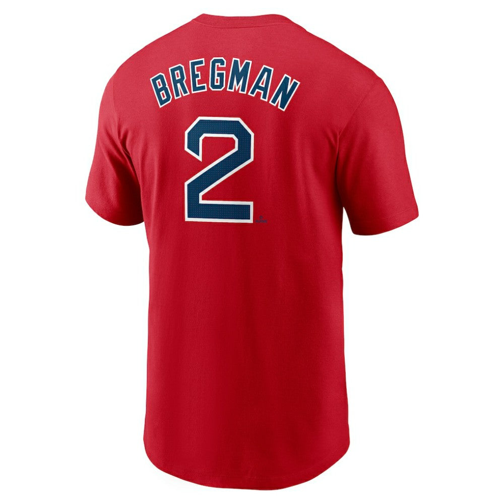 Alex Bregman Boston Red Sox Fuse Name & Number T-Shirt Red