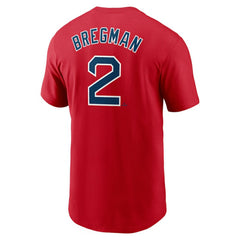 Alex Bregman Boston Red Sox Fuse Name & Number T-Shirt Red