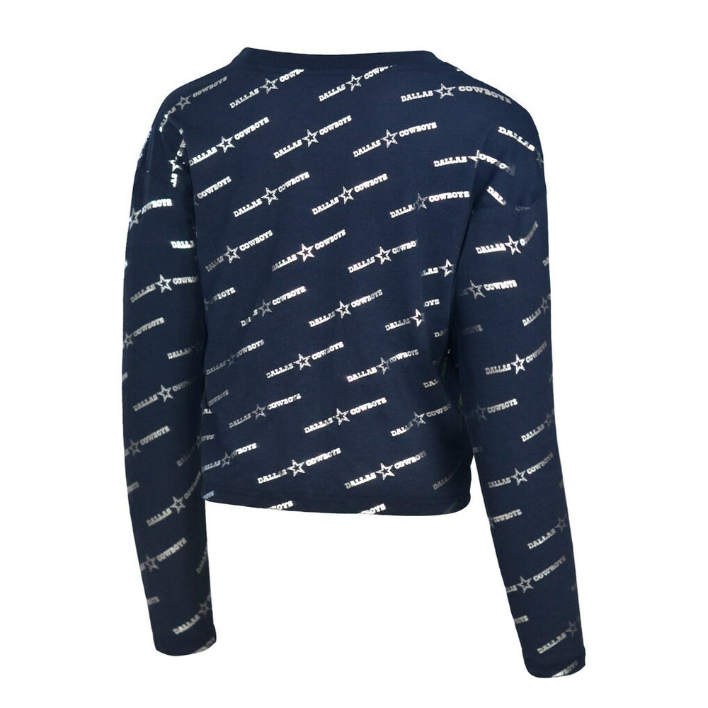 Dallas Cowboys Lauren James Foil Long Sleeve T-Shirt - Navy discount