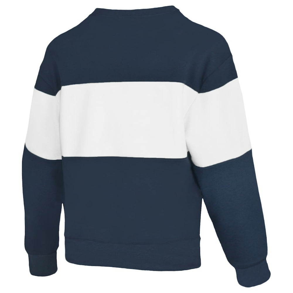 Dallas Cowboys Lauren James Women's Bling Colorblock Terry Sweatshirt - Navy cheap