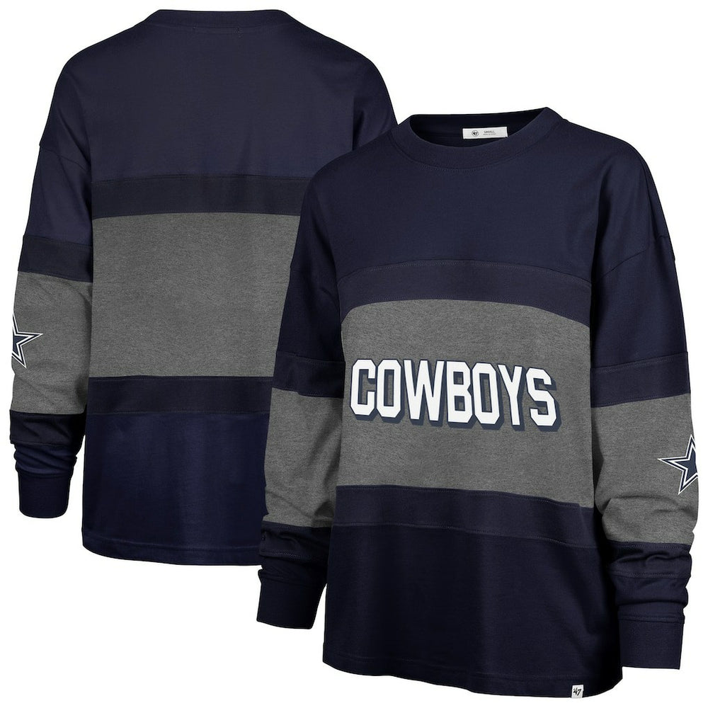 Dallas Cowboys '47 Women's Breezyway Archive Long Sleeve T-Shirt - Navy online