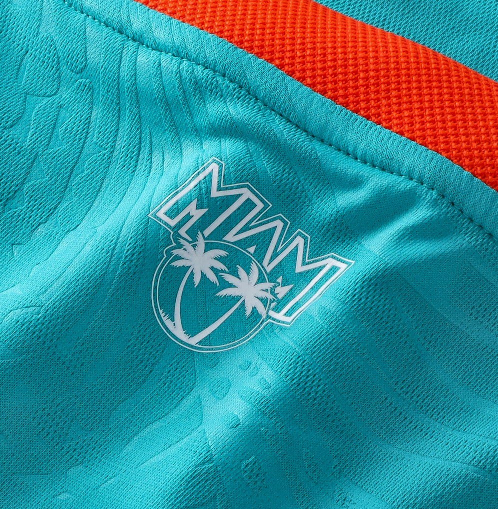 Miami Dolphins NFL Football x Football Fan Top - Aqua on sale