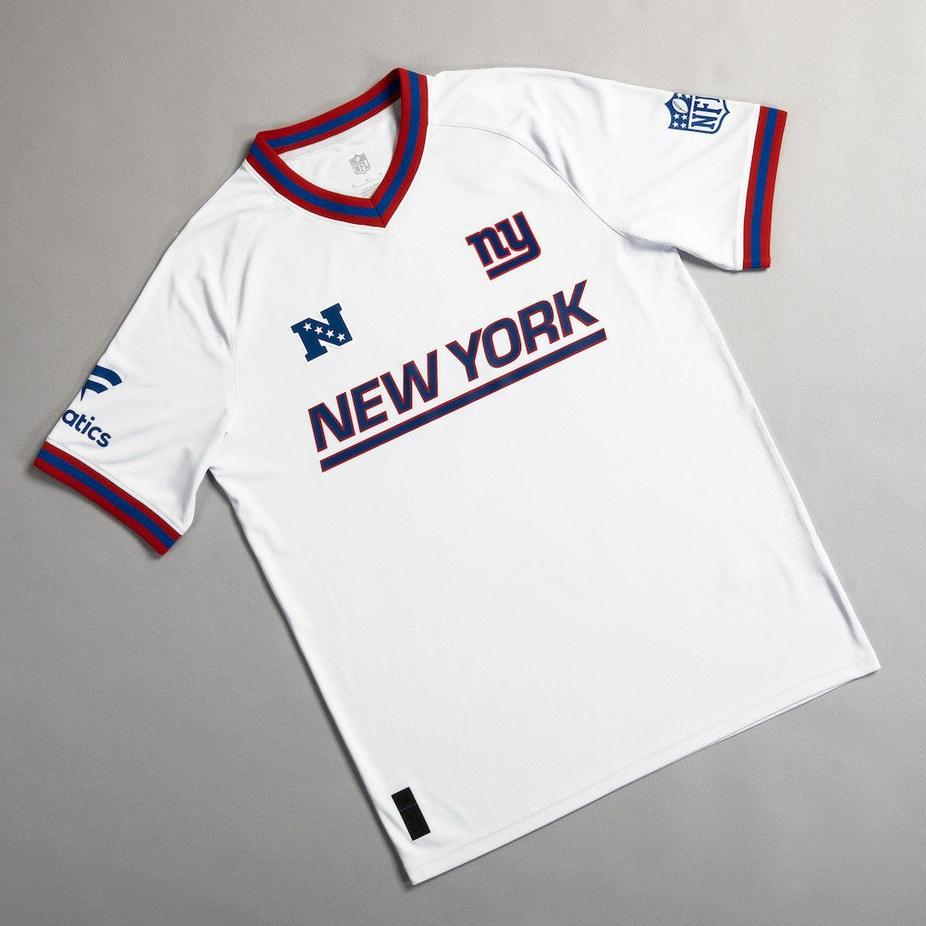 New York Giants NFL Football x Football V-Neck Fan Top - White on sale