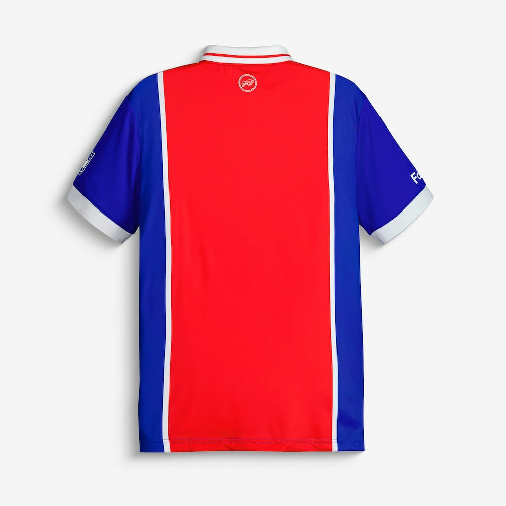 Buffalo Bills NFL Football x Football Collared Fan Top - Red for sale