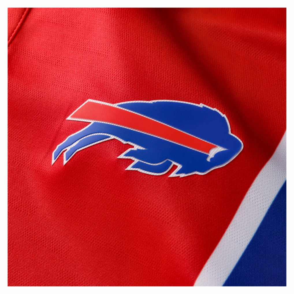 Buffalo Bills NFL Football x Football Collared Fan Top - Red for sale