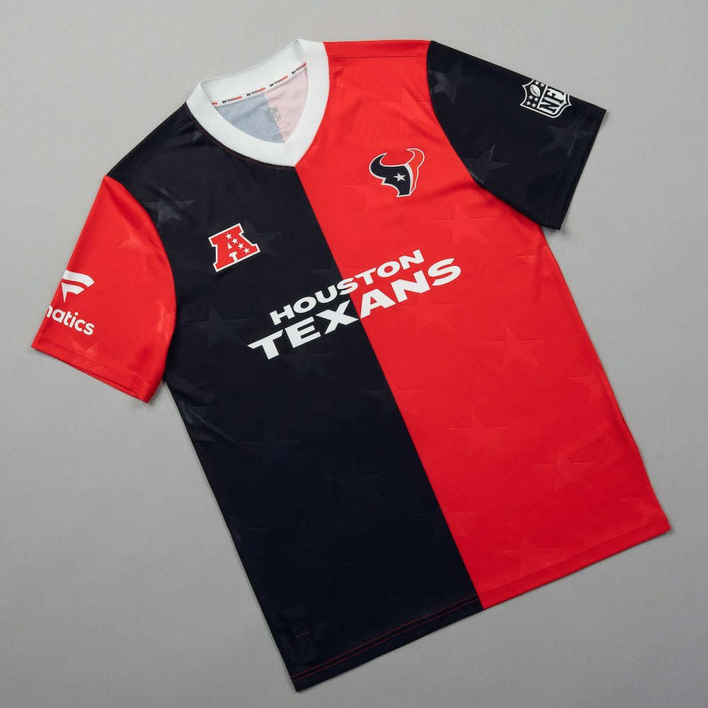 Houston Texans NFL Football x Football V-Neck Fan Top - Navy for sale