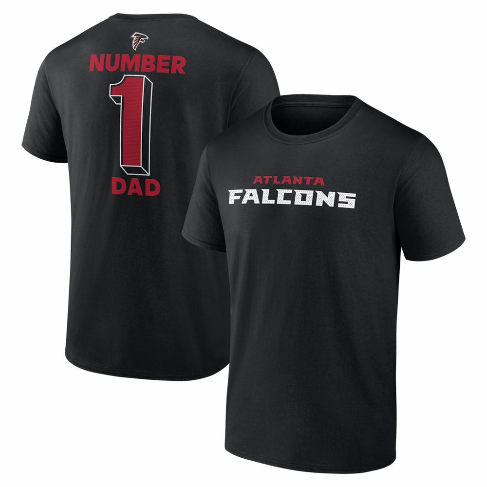 Atlanta Falcons #1 Dad Jersey T-Shirt - Black discount