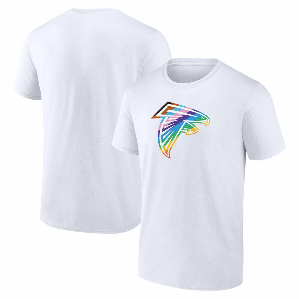 Atlanta Falcons Logo Pride T-Shirt - White outlet