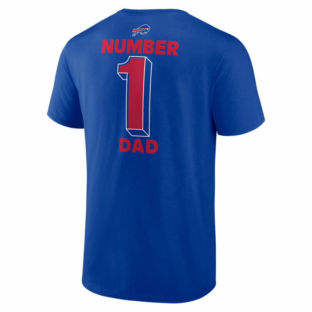Buffalo Bills #1 Dad Jersey T-Shirt - Royal sale